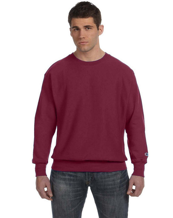 Champion Herren Reverse Weave Rundhalsausschnitt S Sport Maroon, S Sport Maroon