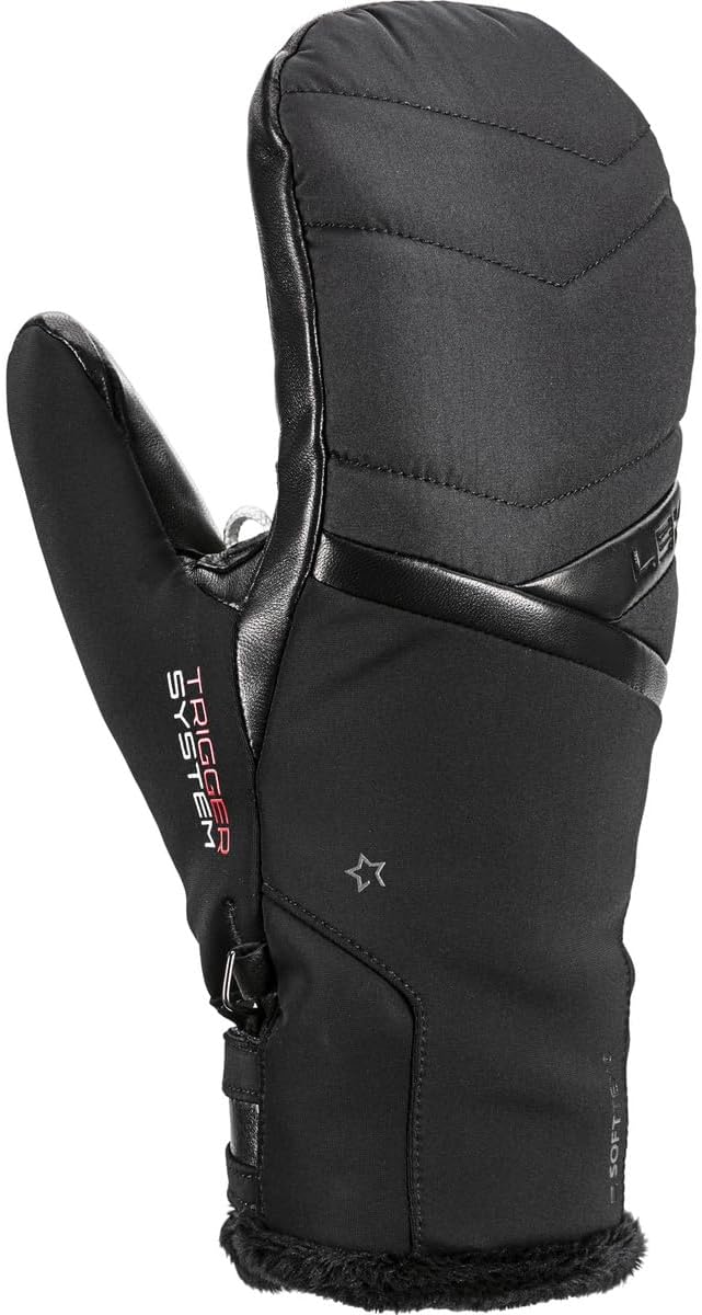 LEKI Damen Snowfox 3D Handschuhe Schwarz EU 6, Schwarz EU 6