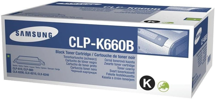 Samsung CLP-K660B/ELS Original Toner (Hohe Reichweite, Kompatibel mit: CLP-610/CLP-660/CLX-6200/6210