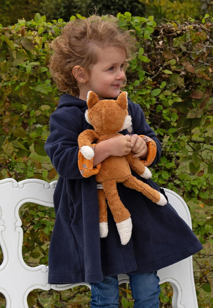 SIGIKID 38781 Kuscheltier Fuchs Green Mädchen und Jungen Babyspielzeug empfohlen ab Geburt orange, S
