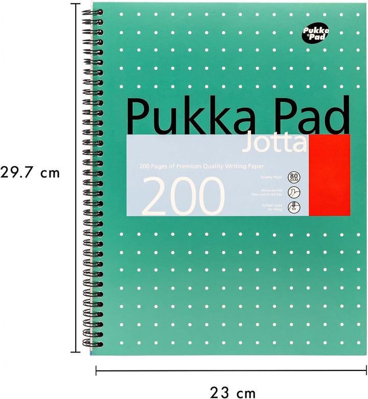 Pukka Jotta Spiralbuch (Format A4) Metallic Pack of 1 Lined, Pack of 1 Lined
