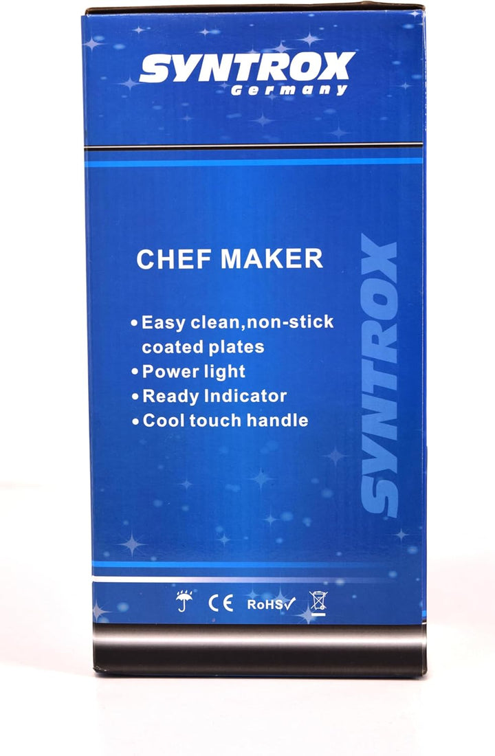 Syntrox Germany MM-1400W-Gusto-Churros Maker für 6 Churros - Mit Wechselplatten System