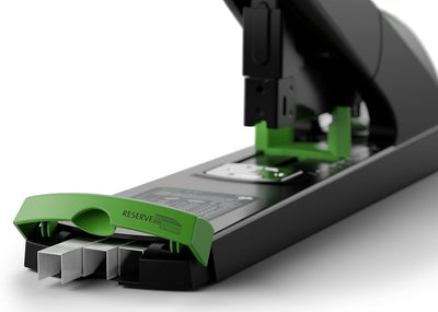 Novus B 50 re+new nachhaltiges Blockheftgerät (Heftleistung 140 Blatt, variable Einlegetiefe bis 75