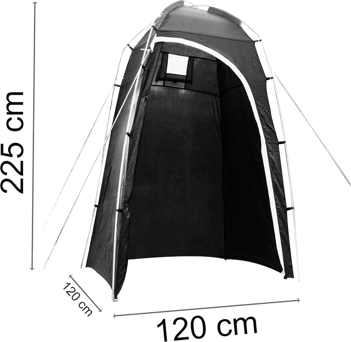 Mobile Campingtoilette mit herausnehmbaren Eimer - bis 120kg Sitzhöhe 37cm Camping Nottoilette Mobil