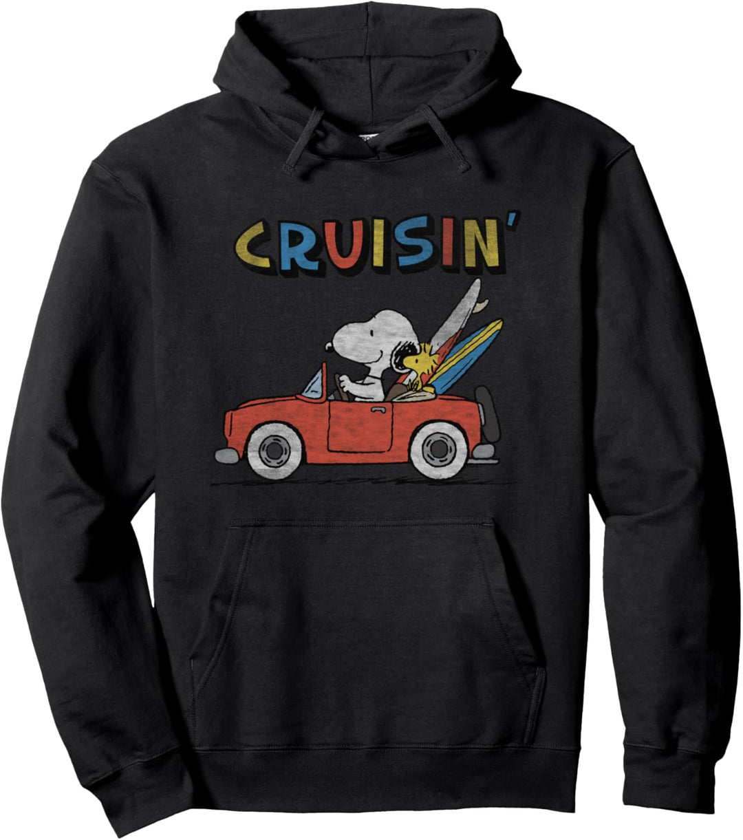 Peanuts Snoopy and Woodstock Cruisin' Pullover Hoodie