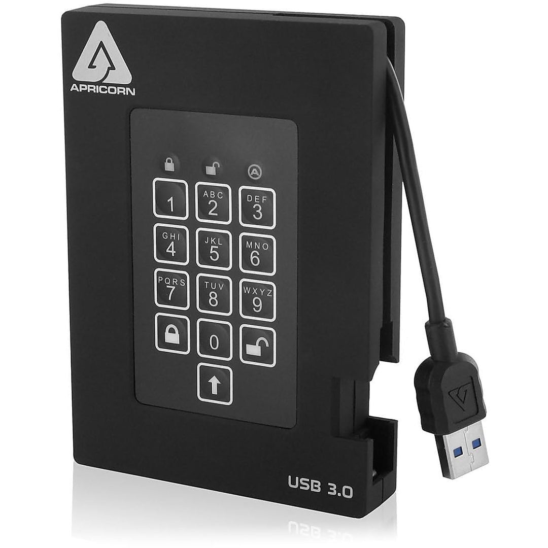 Apricorn HDD 500GB Encrypted USB 3.0, 500gb