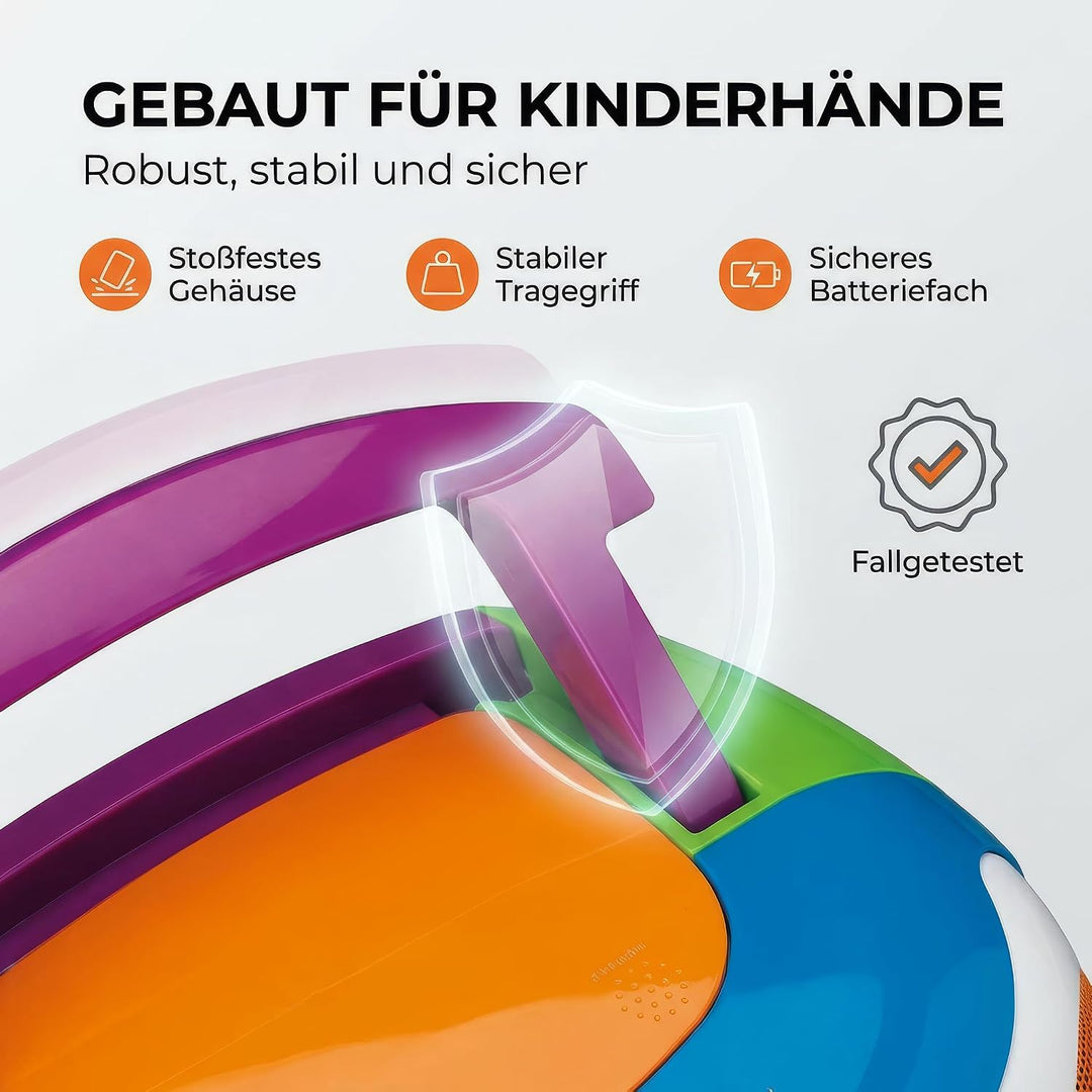 Lenco SCD-971 -Kinderradio - Kassettenradio mit CD - CD-Radio - Kassettenplayer - Stereo Lautspreche