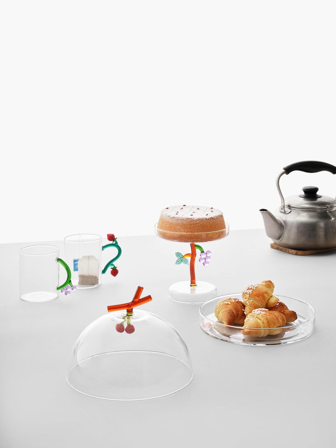Ichendorf Milano Trauben-Etagere, Kollektion Fruits&Flowers, Durchmesser 15 cm, Borosilikatglas, han