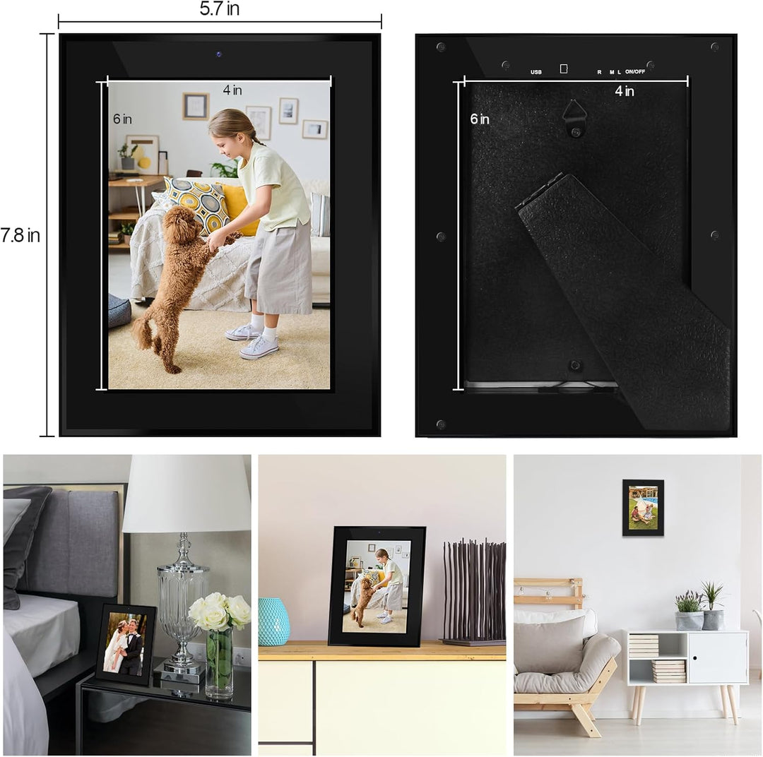 LXMIMI Bilderrahmen Kamera HD 1080P Kleine-Kamera, Fotorahmen Videokamera, Bilderrahmen Kleine Kamer
