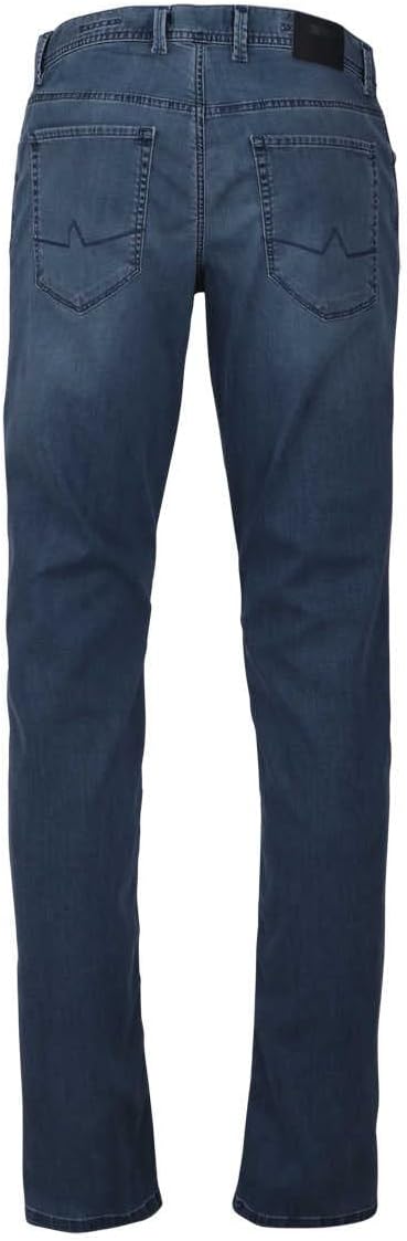 ALBERTO Regular Fit Jeans 5-Pocket Reissverschluss Nachtblau 33 Mittelblau, 33 Mittelblau