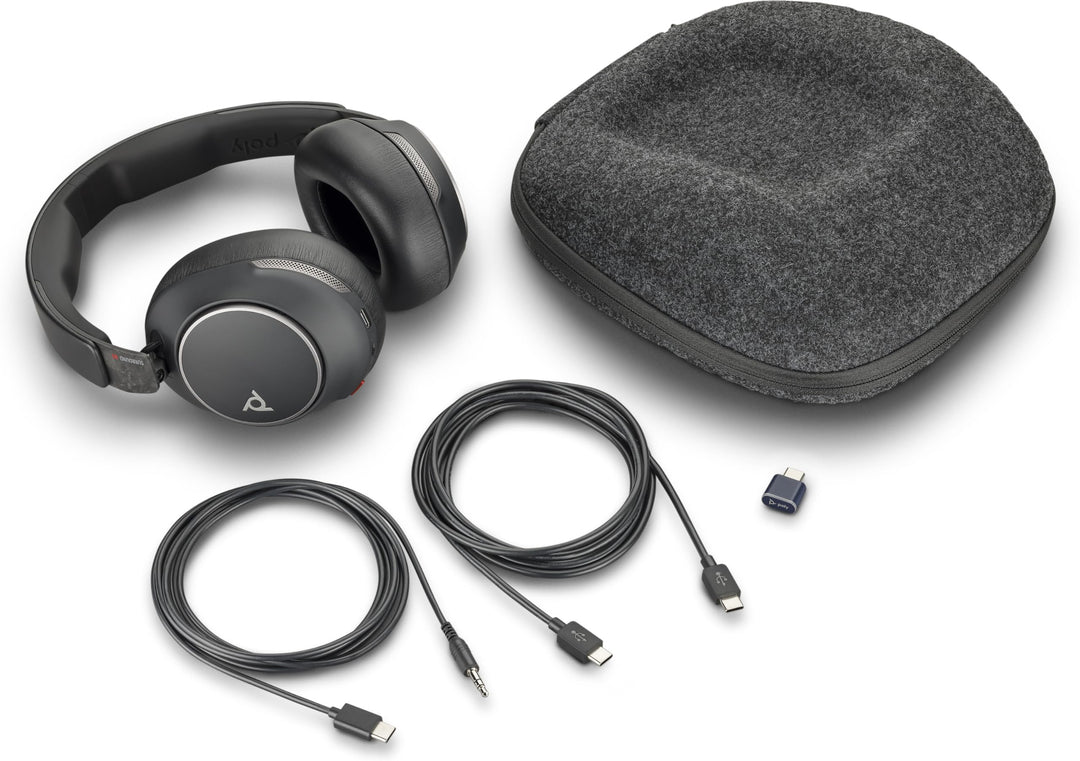VOYAGER SURROUND 80 UC,USB-C, USB-C/A ADAPTER, (VS80T, BT700C), BLACK, WW