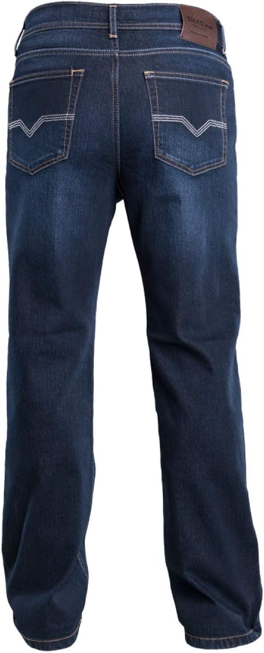 COLAC Herren Jeans Tim in Black Gabardine Straight Fit mit Stretch 112.03.01 32W / 30L Dark Used, 32