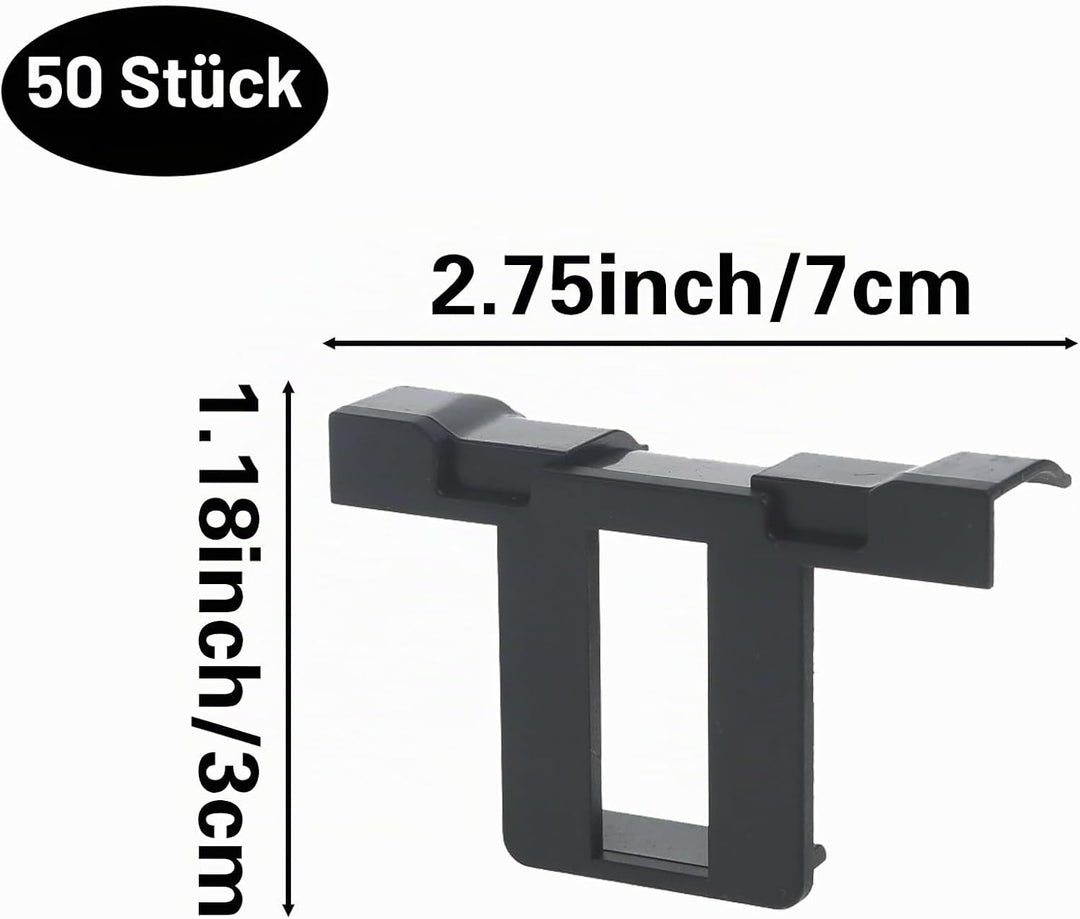 50 Stück Solarpanel Wasserablauf Clips, Entwässerung Clips, Solarmodul Reinigungsclips, Schlammentfe