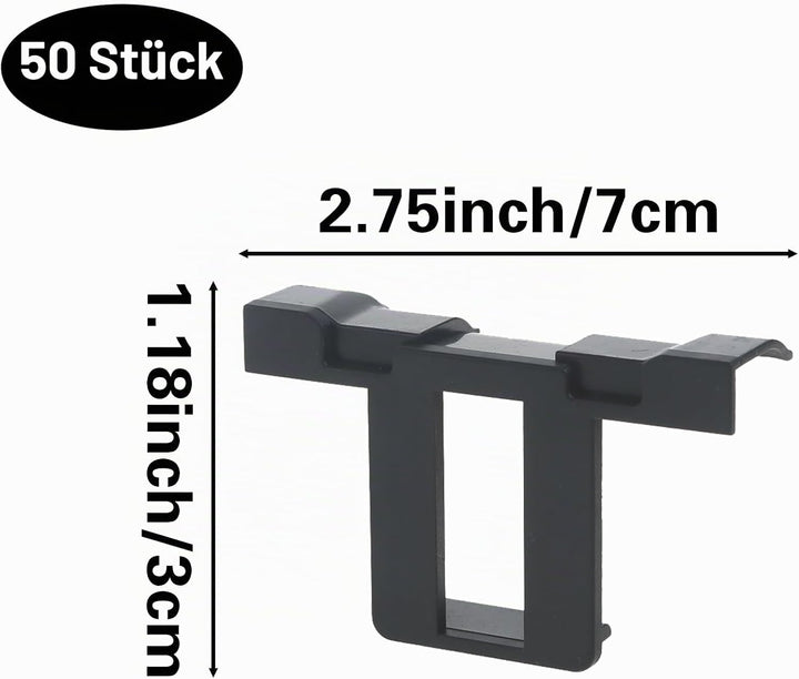 50 Stück Solarpanel Wasserablauf Clips, Entwässerung Clips, Solarmodul Reinigungsclips, Schlammentfe