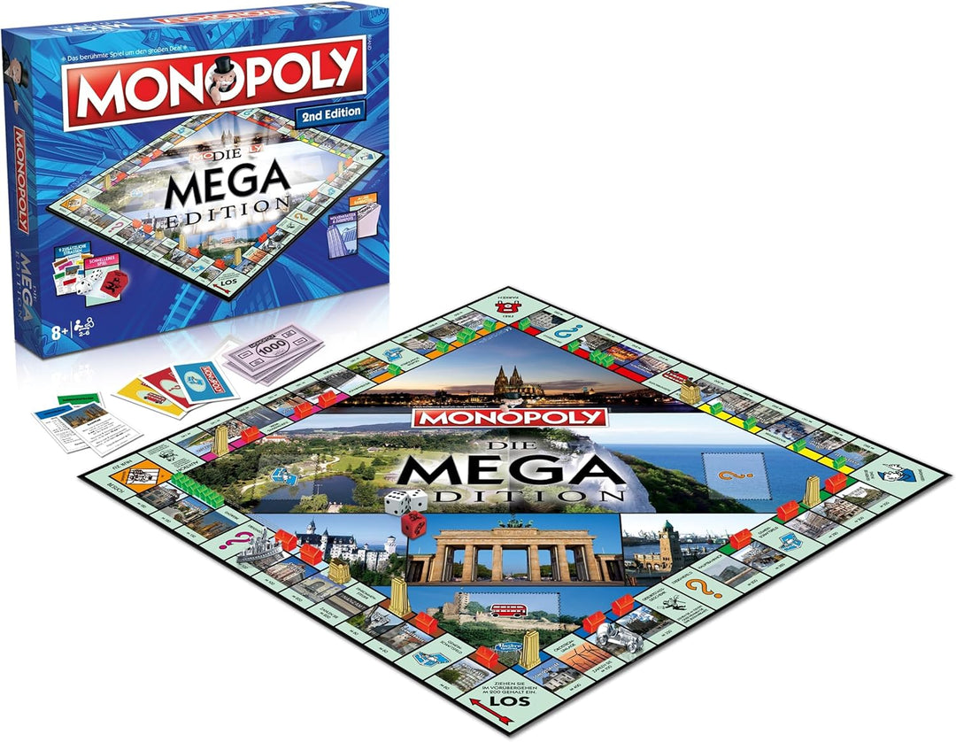 Winning Moves Monopoly Mega 2nd Edition - Familienspiele Strategie Brettspiele Monopoly Mega 2nd Edi