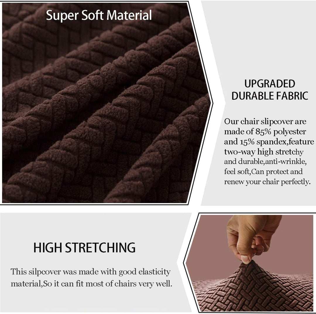 KELUINA Moderne Stuhlhussen 1er/2er/4er/6er Set, Stretch Stulhhussen Schwingstuhl Elastisch Abnehmba