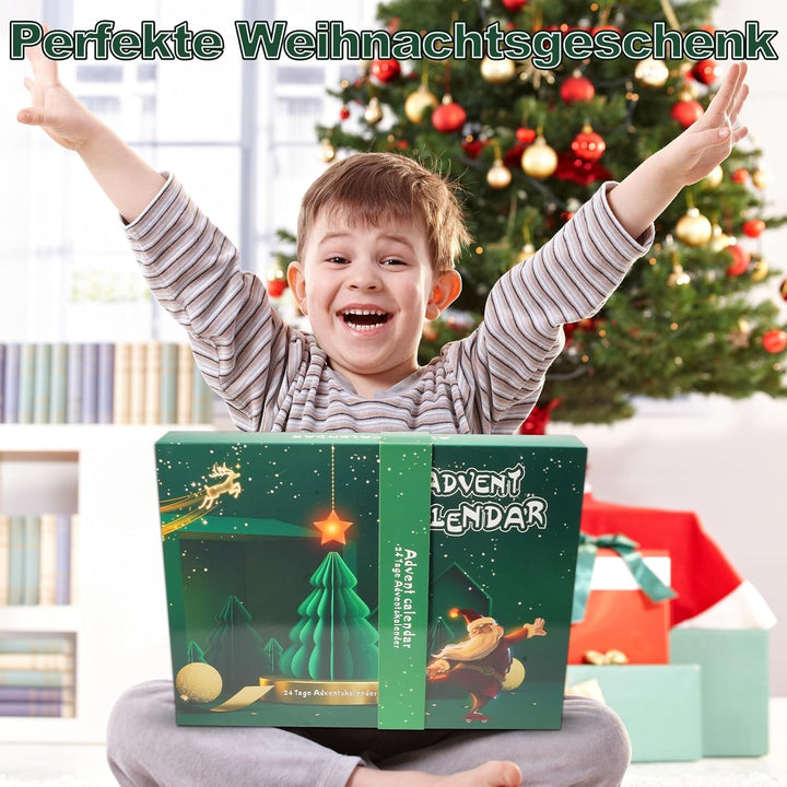 Adventskalender 2025 Knobelspiele für Kinder & Erwachsene-24 Tage von Weihnachtskalender Geschenke m