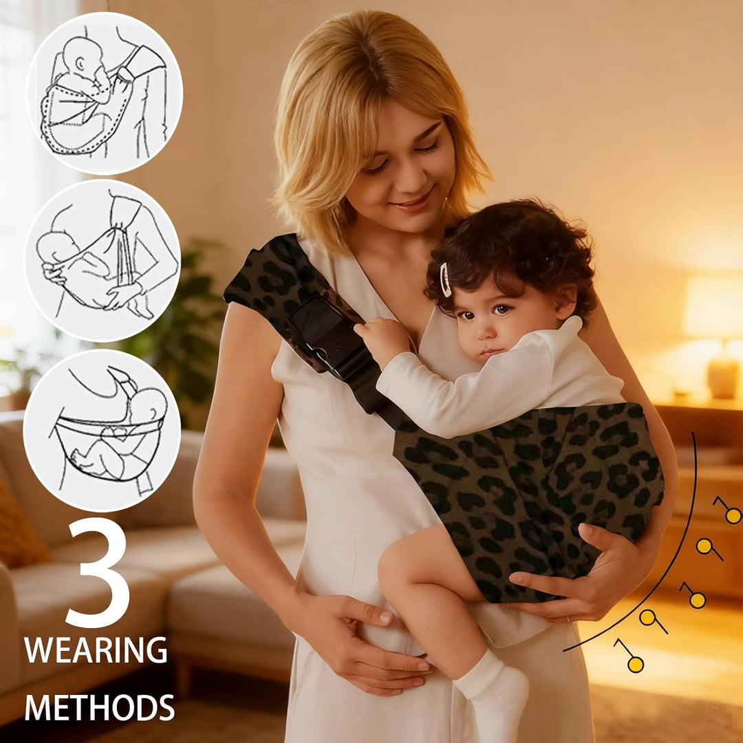 LUKIUP Tragetuch Neugeboren, Verstellbare Hüfttrage, Babytrage Seitlich, Ergonomische Tragetuch Neug
