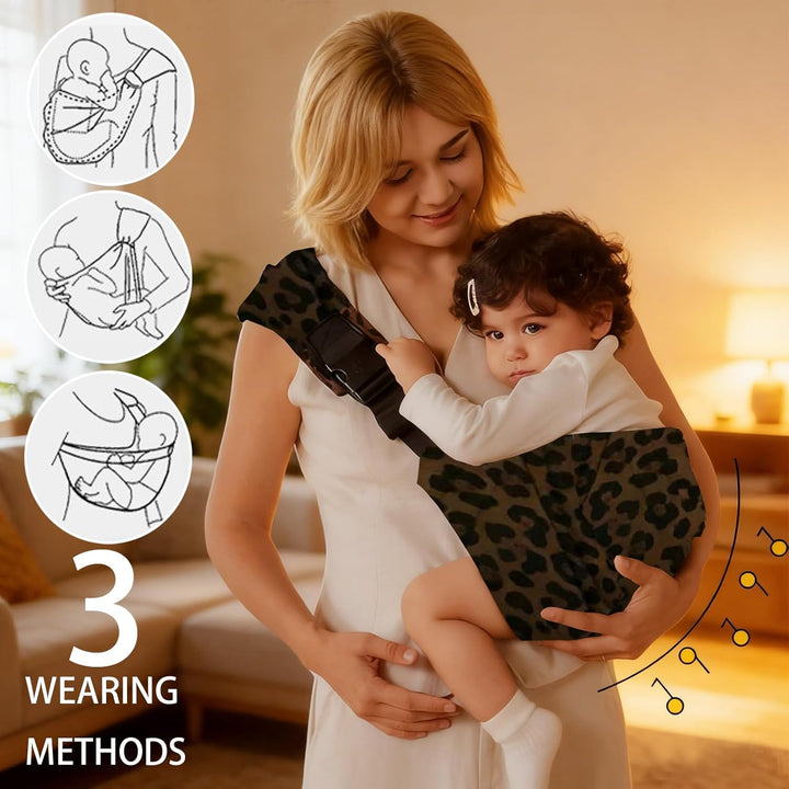 LUKIUP Tragetuch Neugeboren, Verstellbare Hüfttrage, Babytrage Seitlich, Ergonomische Tragetuch Neug