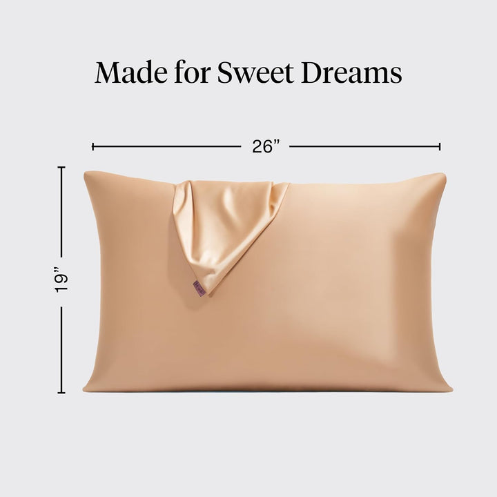 Kitsch Satin Pillowcase for Hair & Skin -Softer Than Silk Pillowcase for Hair & Skin | Cooling Satin
