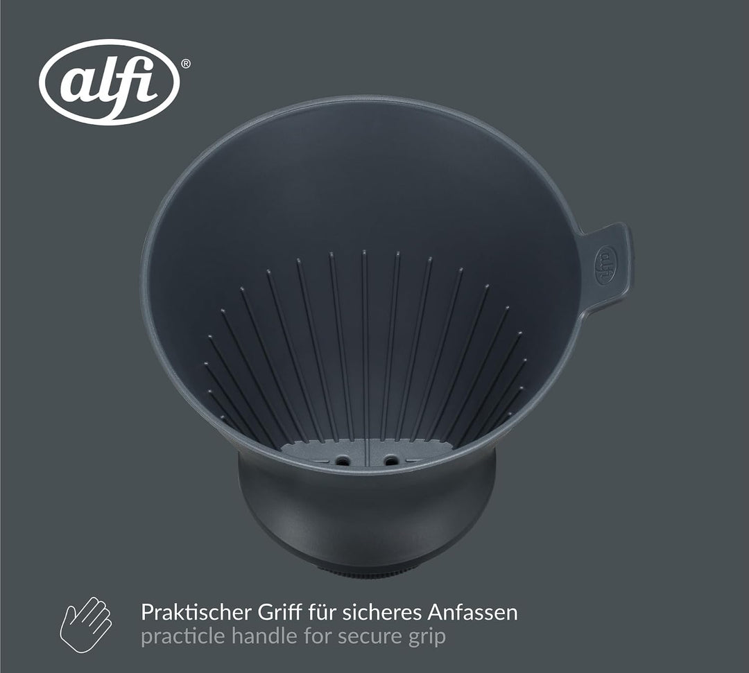alfi AROMA PLUS FLEX Kaffeefilter, Grösse 4, graphite Kunststoff Graphite, Kunststoff Graphite