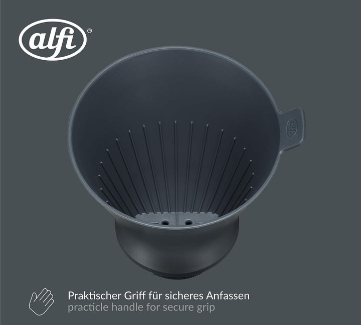 alfi AROMA PLUS FLEX Kaffeefilter, Grösse 4, graphite Kunststoff Graphite, Kunststoff Graphite