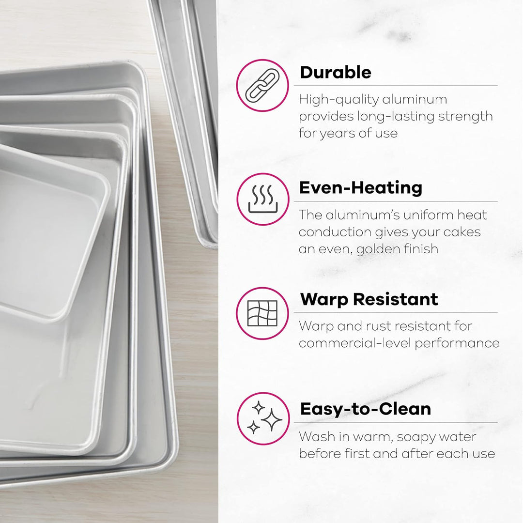 Wilton Performance Backformen Quadrat, 30,5 cm (12 Zoll) 12 silber 12 Quadrat, 30,5 cm (12 Zoll) Pfa
