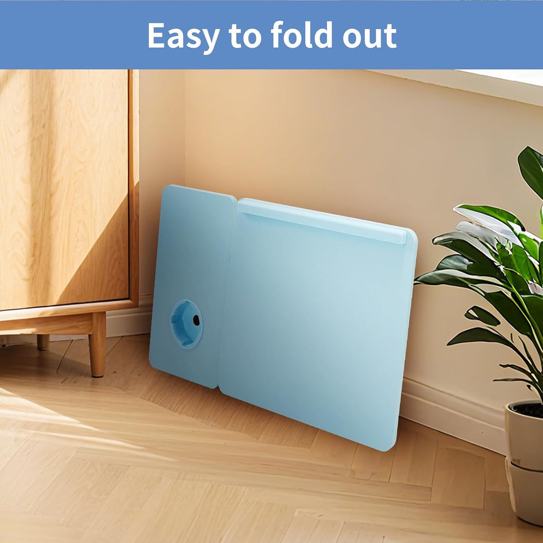 Klappbarer Laptoptisch Höhenverstellbar Lapdesk Notebooktisch mit Neigung Getränkehalter Laptop Tisc