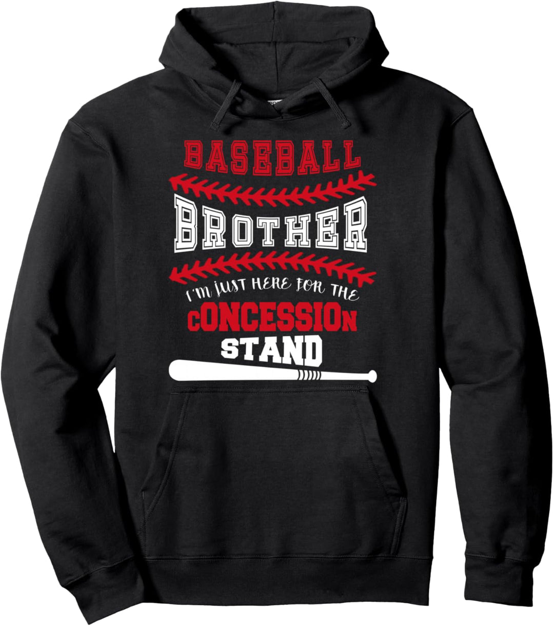 Baseball Bruder nur hier für Konzessionsstand Pullover Hoodie