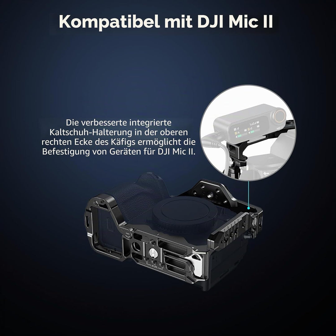 SMALLRIG A7 IV Käfig Cage mit oberem Griff und HDMI-Kabelklemme, Basis Kit für Sony Alpha 7 IV/Alpha