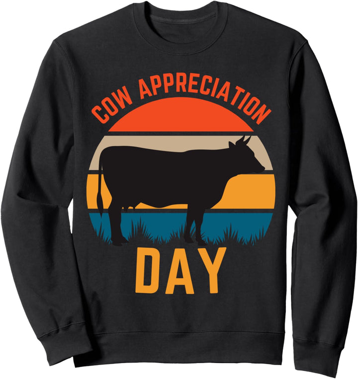Kuh-Anerkennungstag 13. Juli Lustiger Milchbauer Sweatshirt