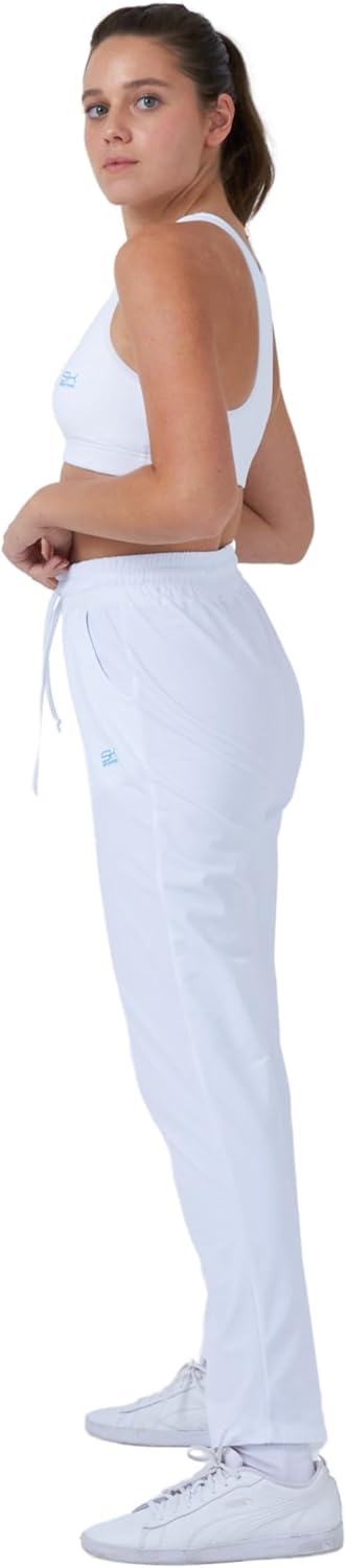 Sportkind Mädchen & Damen Tennis, Fitness, Sport Trainingshose lang mit Taschen, atmungsaktiv 3XL We