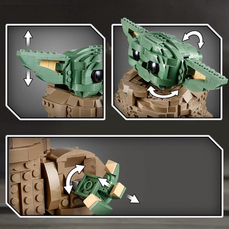 LEGO 75318 Star Wars: The Mandalorian Das Kind, grosse Baby-Yoda-Figur zum Bauen und Sammeln für Fan