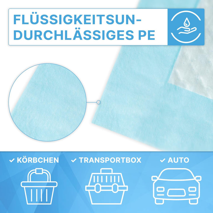 30x ARNOMED® Welpen Unterlagen 60x60cm, Saugfähige PIPI Matten für Hunde &amp; Welpen, Puppy &amp; Dog Pads,