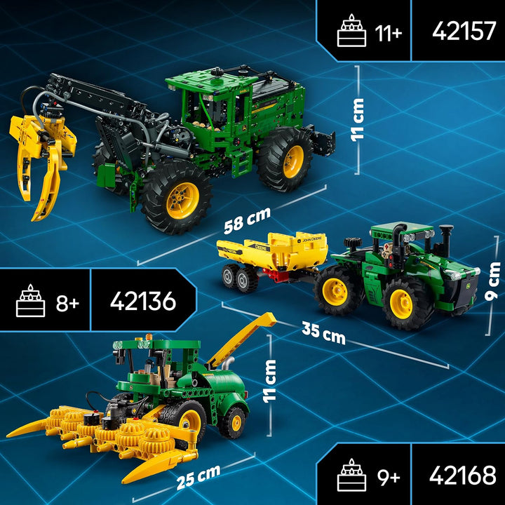 LEGO Technic John Deere 9620R 4WD Tractor, mit kippbarem Anhänger, klassisches Bauernhofspielzeug fü
