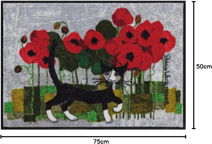 Salonloewe Rosina Wachtmeister Fussmatte Lifestyle Poppywalk 50x75 cm Eingangs-Matte Fussabtreter Ka