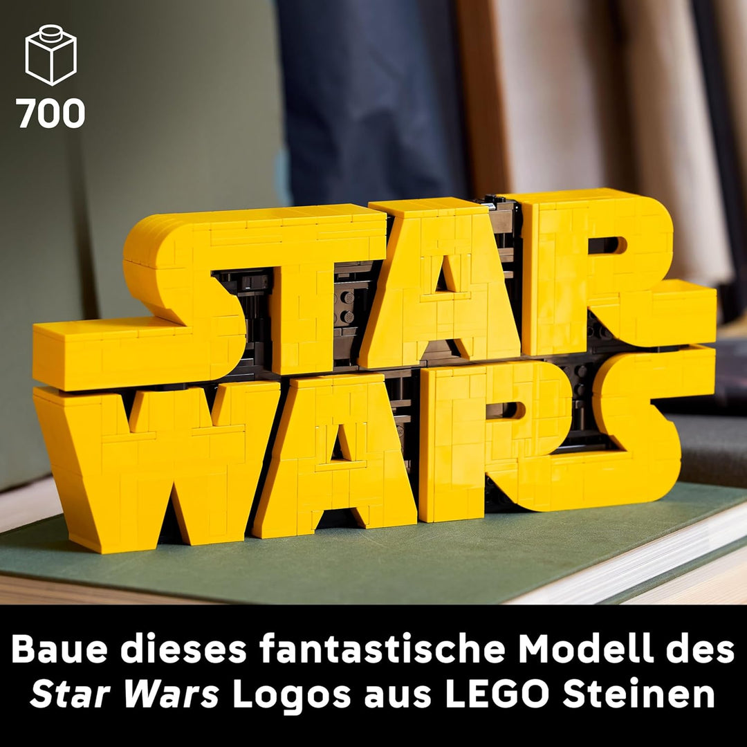 LEGO Star Wars 75407 Star Wars Logo Steinen - Bauset für Erwachsene zum Sammeln - Popkultur-Modell -