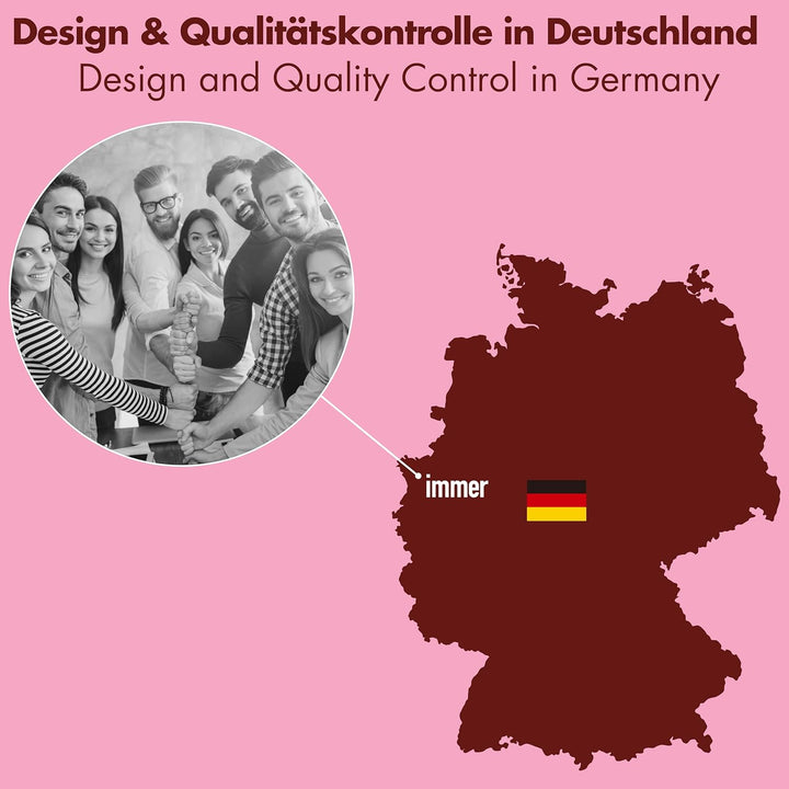 immer Backform Edelstahl Kuchenform Springform Mini, unbeschichtet PFAS-frei aus 18/8-Edelstahl Spül