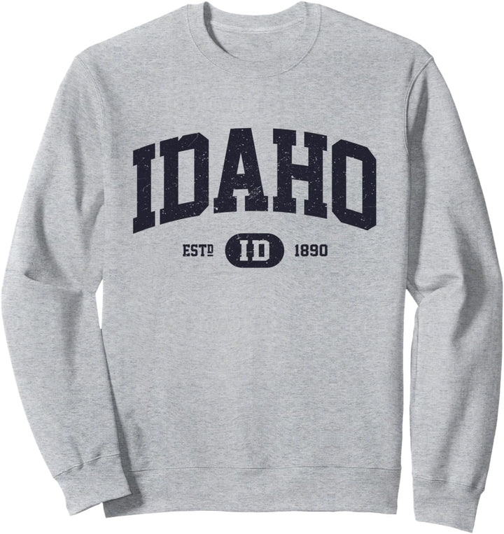 Marineblau Retro Vintage Idaho Sweatshirt