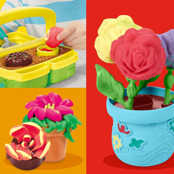 Play-Doh Bunter Blumenspass Spielset – kreatives Bastelset für Mädchen und Jungen ab 3 Jahren für fa