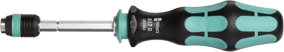 Wera 817 R Bits-Handhalter mit Rapidaptor Schnellwechselfutter, 1/4 Zoll x 133 mm, Wera 05051482001