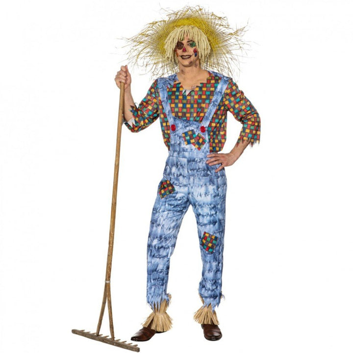 Kostüm Vogelscheuche Udo Gr. 50- 60 Latzhose Hemd Mottoparty Garten Karneval (54/56) 54-56, 54-56
