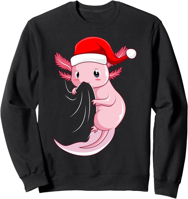Axolotl Weihnachten Kinder Frauen Mädchen Sweatshirt