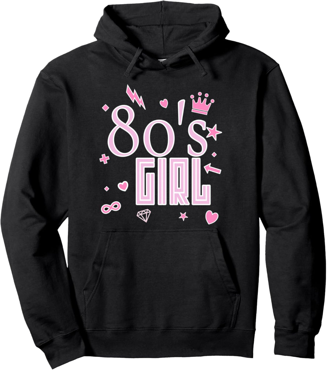 80er Jahre Mädchen 80er Jahre Kostüm Outfit Party Pullover Hoodie