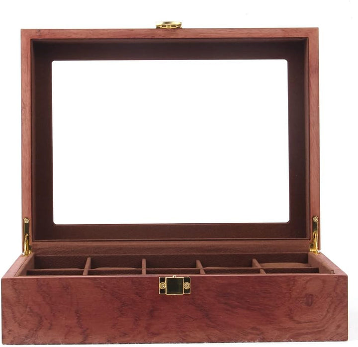 soudesileim 10 uhren aufbewahrungsbox holz, Uhrenbox mit Herausnehmbaren uhrenhalter, watch box mit