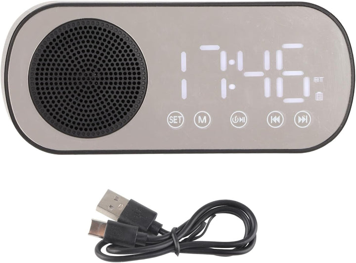 Sxhlseller Radiowecker, Duale Weckereinstellung, Tragbares, Digital Abgestimmtes UKW-Radio, mit Blue