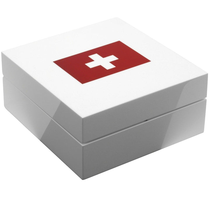 BULLONGȩ Uhrenbox ELESWISS piano white für 4 Armbanduhren