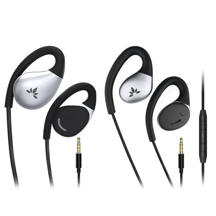 Avantree Resolve (Klein & Gross) – 2er-Pack Kabelgebundene Open-Ear-Kopfhörer Mit Mikrofon, Bequemer