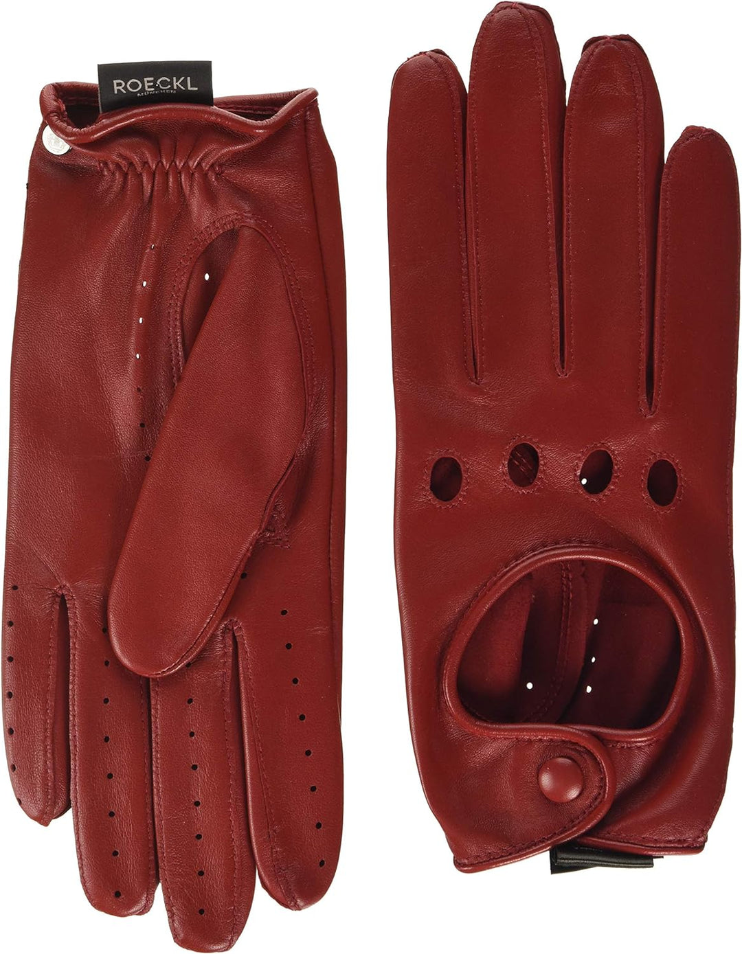 Roeckl Damen Young Driver, Sportiv, Eleganter Autofahrer Handschuhe 6.5 Rot (Classic Red 445), 6.5 R