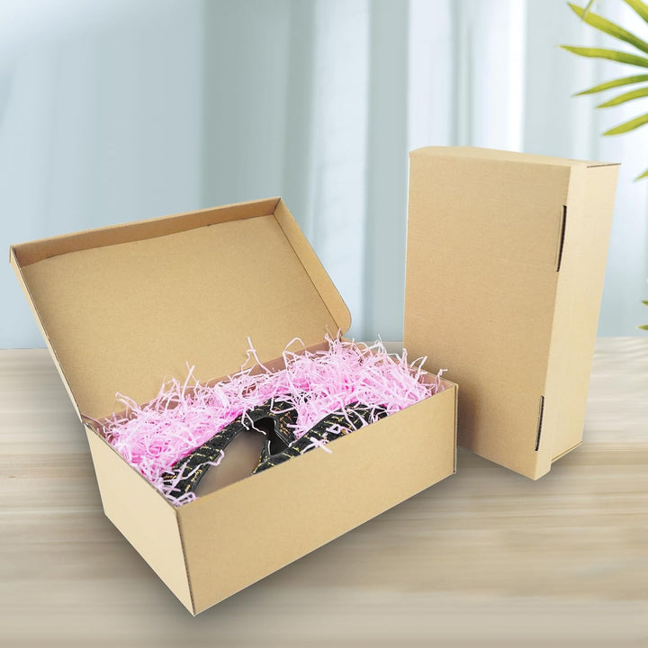 STRBOXONG Schuhkarton mit Deckel, 30x18x10 cm, Mehrzweck-Aufbewahrungsbox für Haus, Büro, Organisati
